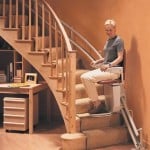 how do curved stairlifts work