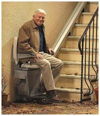 straight stairlifts outdoors